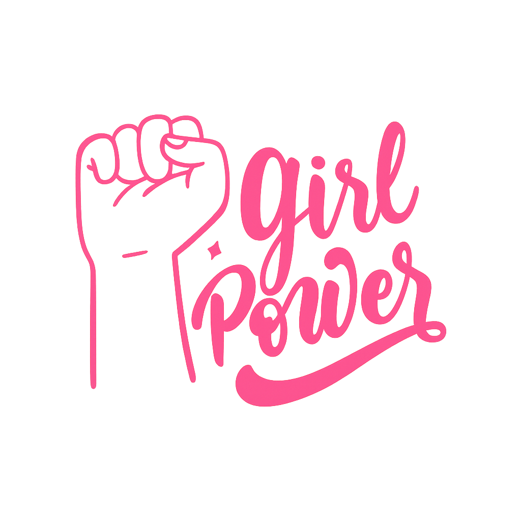 Empowered girls illustration